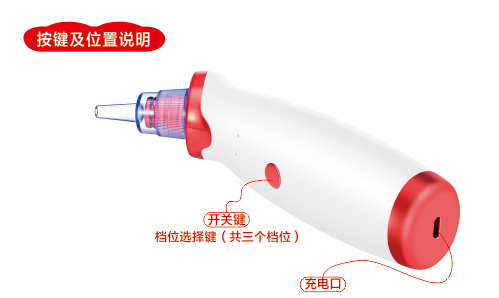 爽妹女用拉伸器按鍵及位置說明